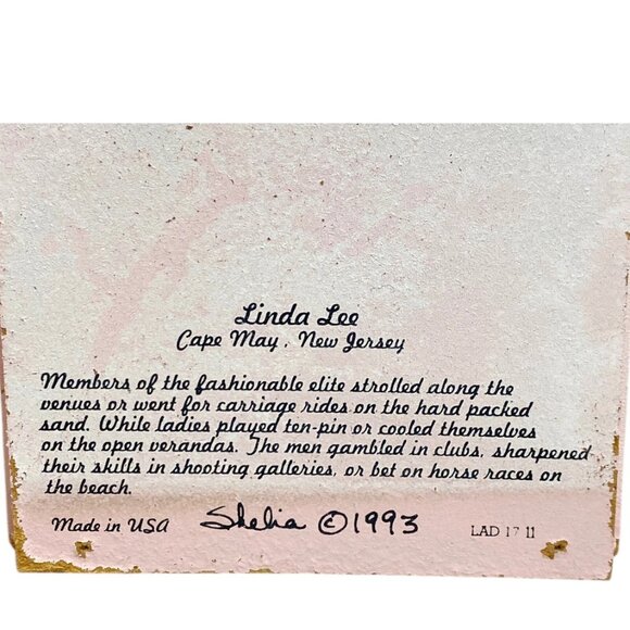 Shelia’s 1993 Linda Lee Cape May Pink House Shelf Sitter - Picture 6 of 6